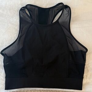 Lululemon Black Mesh Sports Bra